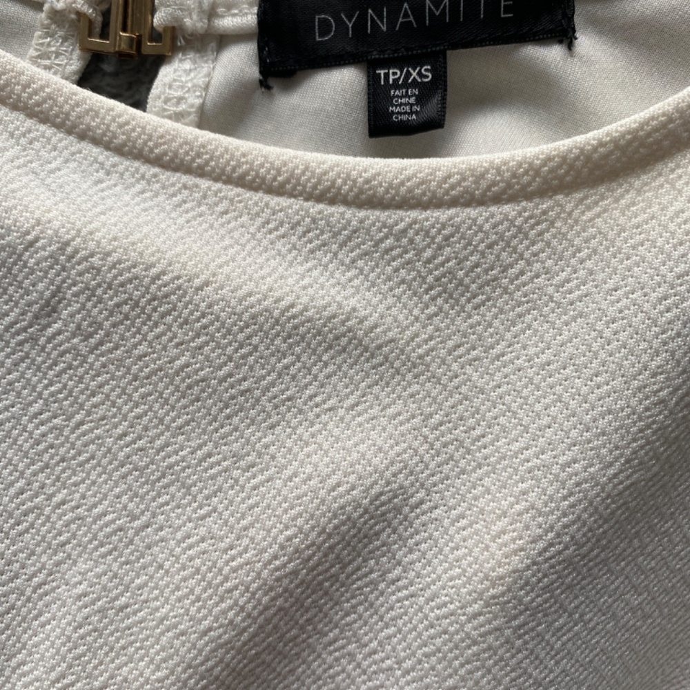 White Open Back Tank - Picture 3 of 3